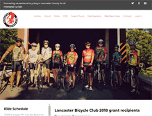 Tablet Screenshot of lancasterbikeclub.net